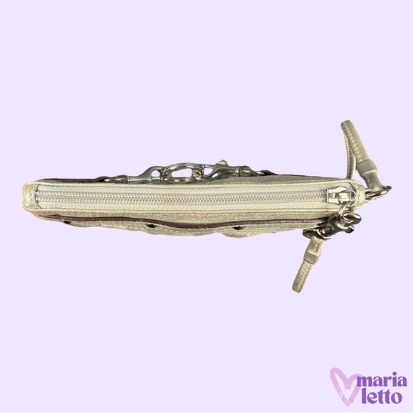 Coach Metallic Silver Wristlet with Hang Tag, EUC 🩶 - Picture 11 of 11